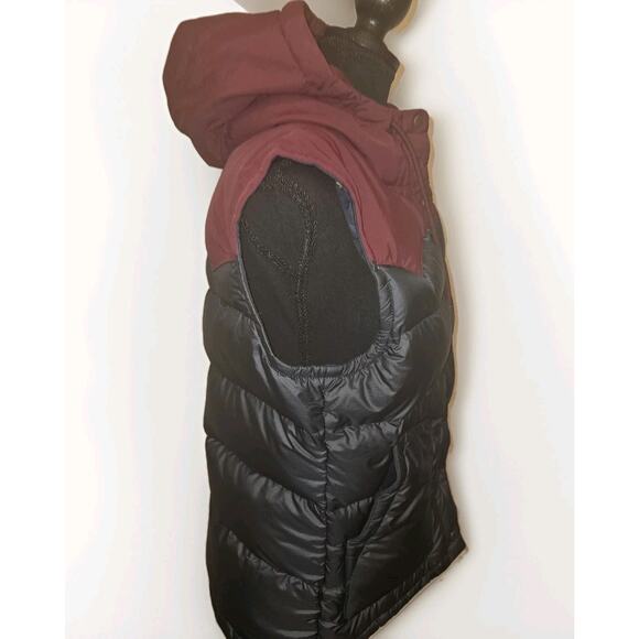 Patagonia Women's Bivy Hooded Vest Smolder Blue Navy/Maroon 27747 Sz Medium EUC - Picture 6 of 13